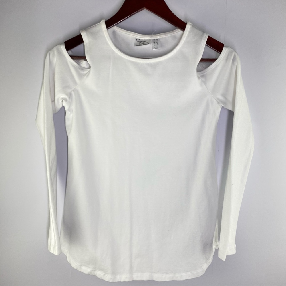 NWOT Women w/ Control Peep Shoulder Knit